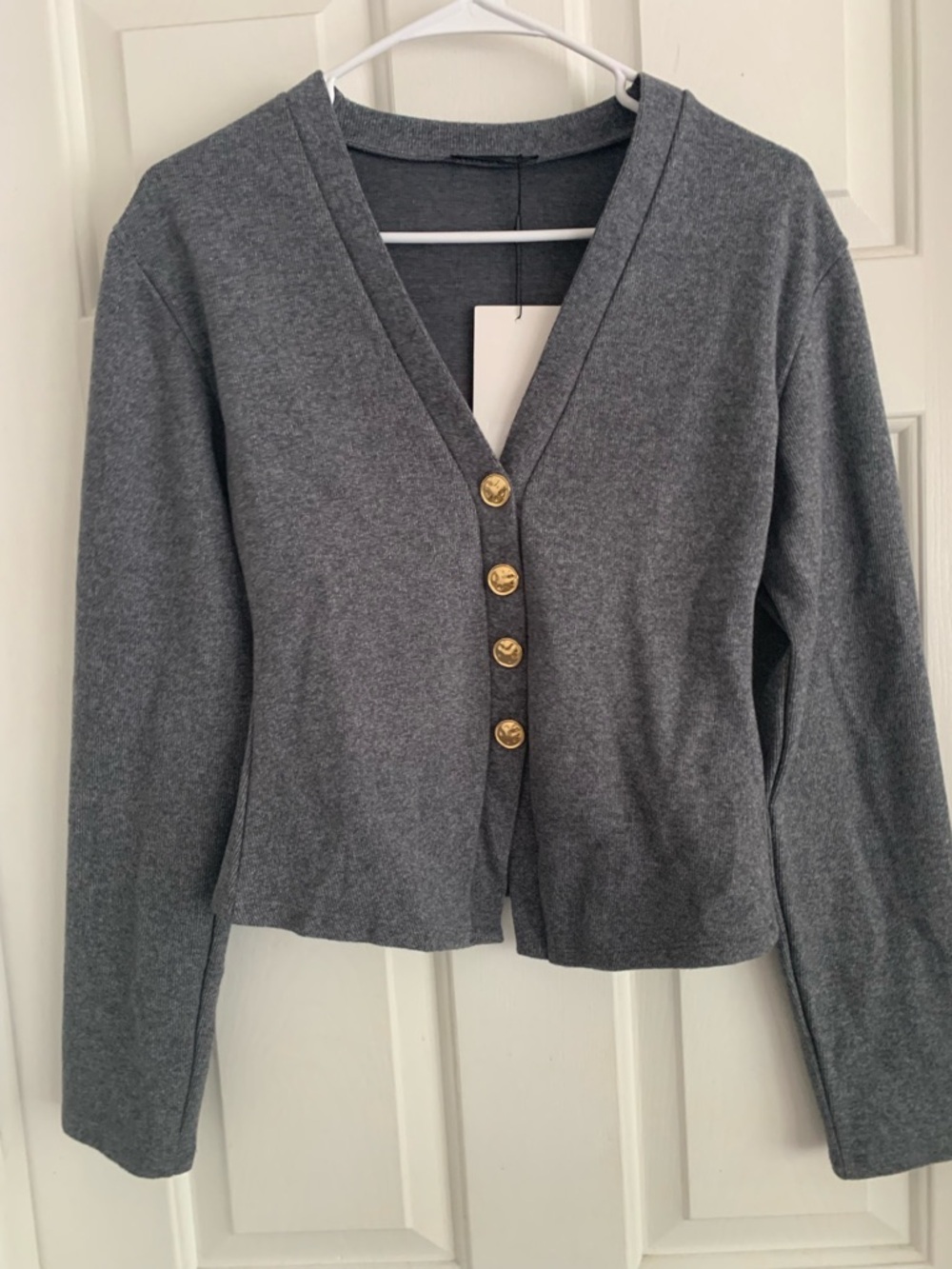 NWT Zara Soft Gray Sweater Cardigan
